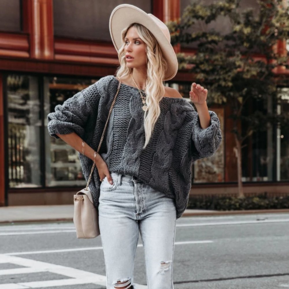 EMMA Cable Knit Sweater - Picture 8 of 9